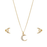 Zirconia Crescent Set