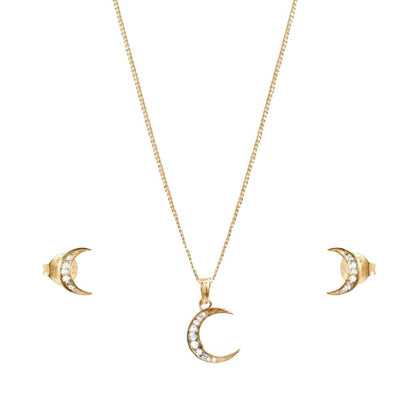 Zirconia Crescent Set