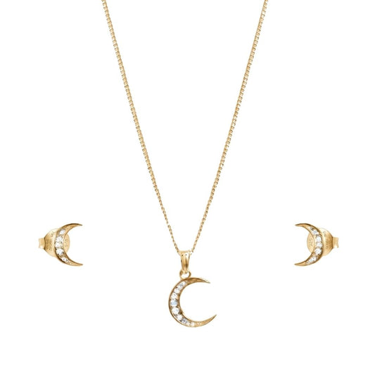 Zirconia Crescent Set