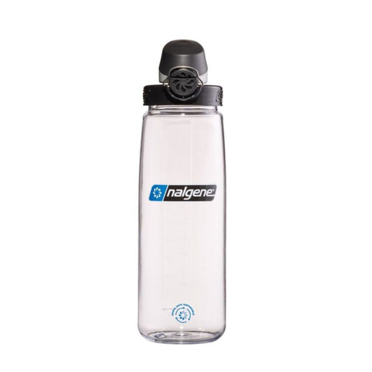 Nalgene Sustain 24oz On-The-Fly Tritan Bottle – Clear with Black Cap