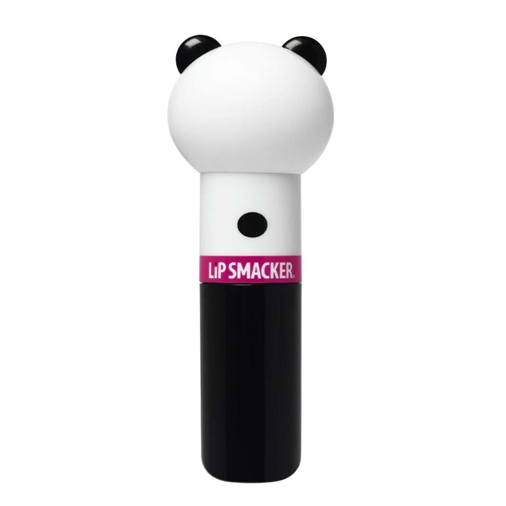 Lip Smacker lip balm with panda design on a white background