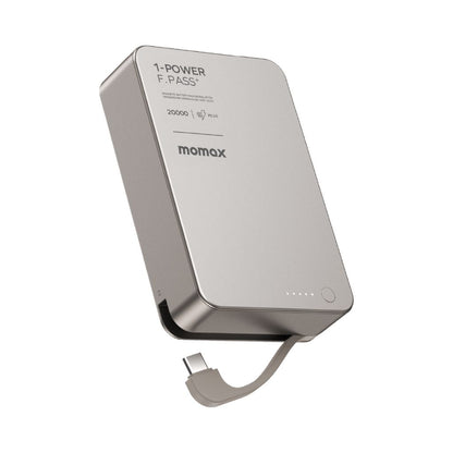 Momax 1-Power F.Pass+ 20000 mAh Power Bank With Built-In Cable & Magnetic Attachment