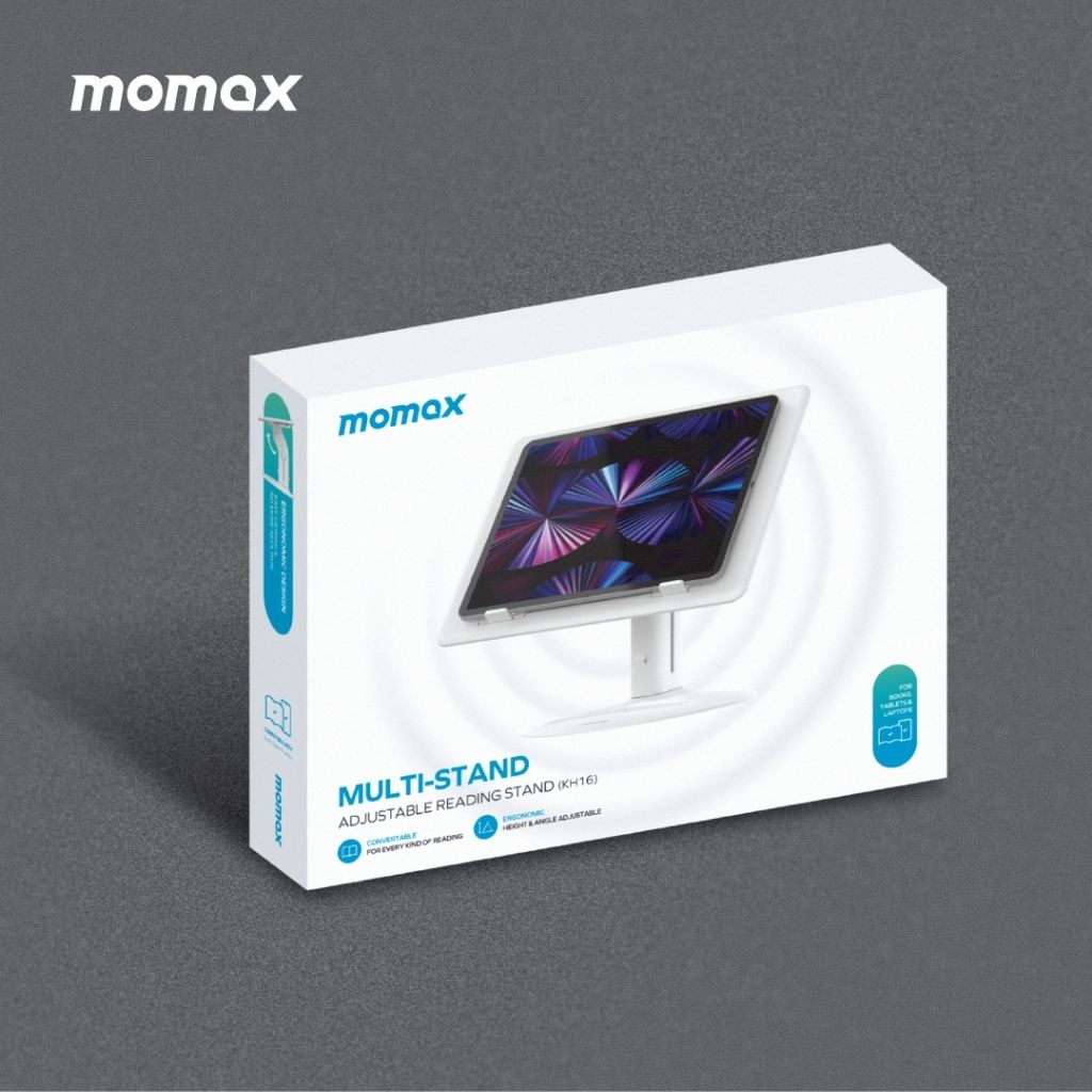 Momax Multi-Stand Adjustable Reading Stand For Laptops & Tablets