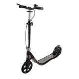 One NL 205 Deluxe: 2-Wheel Foldable Scooter with Handbrake and Bell for Teens and Adults - Titanium/Charcoal Grey