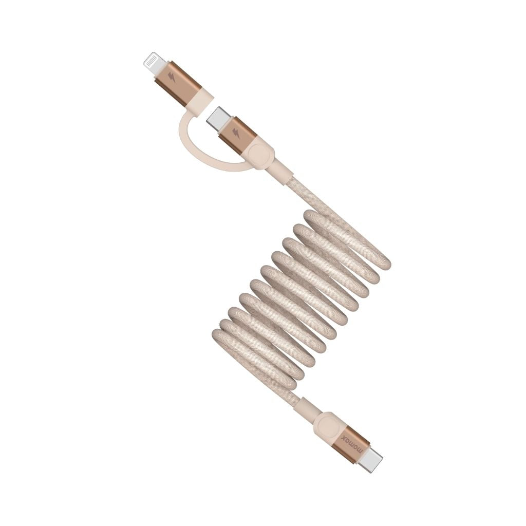 Momax Mag Link 60W USB-C To C & Lightning Magnetic Cable 2M