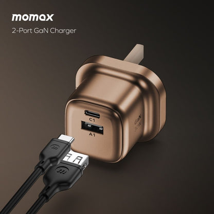 Momax 1-Charge GaN 30W 2-Port Charger