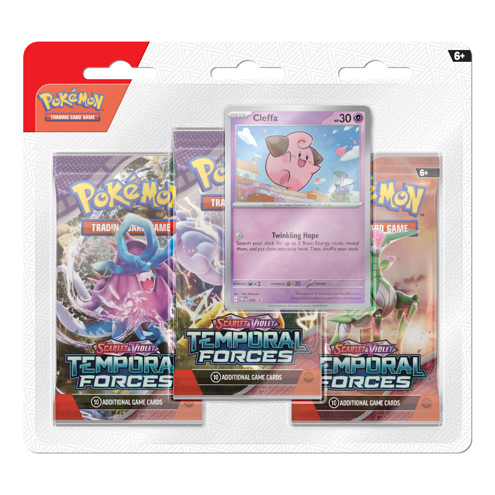 Pokemon TCG: Scarlet & Violet 5 SV05 Temporal Forces 3 Pack Blister