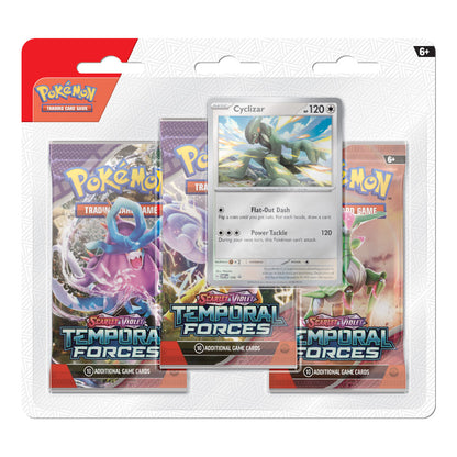Pokemon TCG: Scarlet & Violet 5 SV05 Temporal Forces 3 Pack Blister