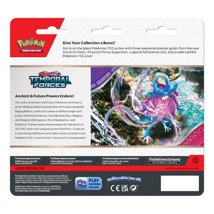 Pokemon TCG: Scarlet & Violet 5 SV05 Temporal Forces 3 Pack Blister