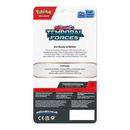 Pokemon TCG: Scarlet & Violet 5 SV05 Temporal Forces Premium Check Lane Blister