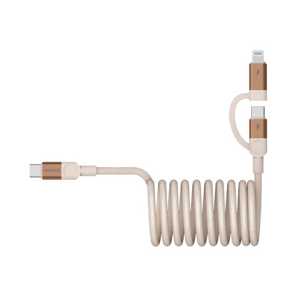 Momax Mag Link 60W USB-C To C & Lightning Magnetic Cable 2M
