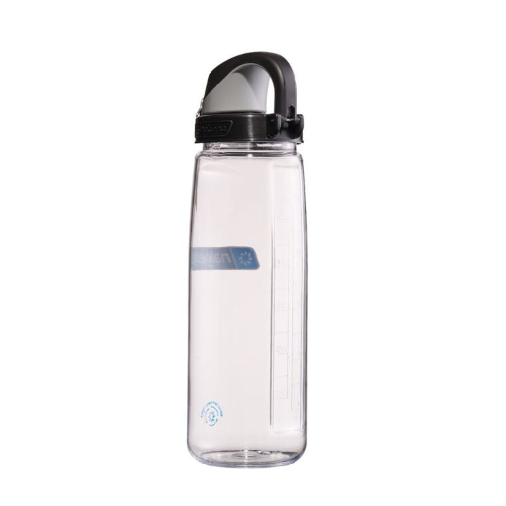Nalgene Sustain 24oz On-The-Fly Tritan Bottle – Clear with Black Cap
