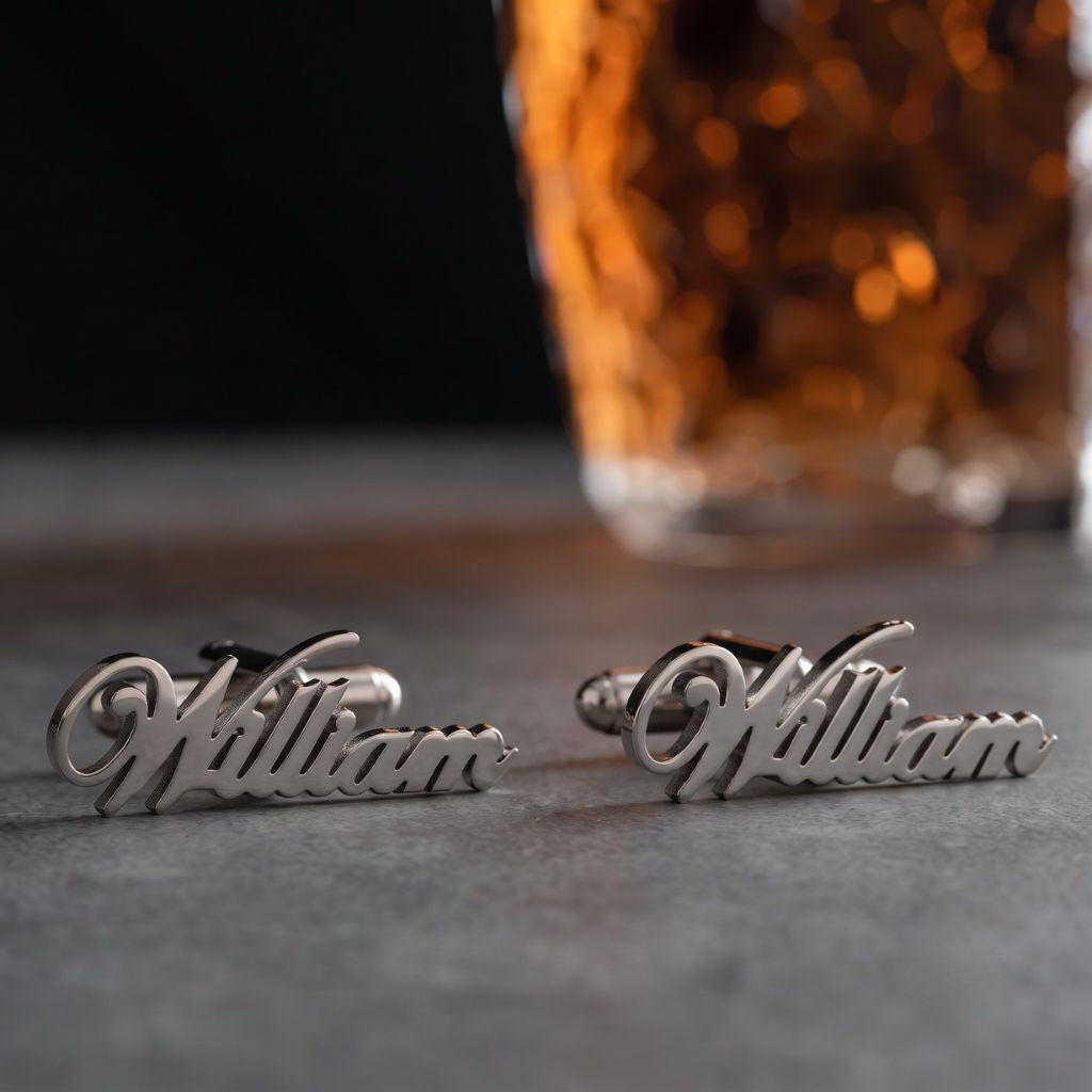 Personalized English Name Cufflinks