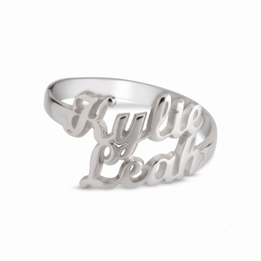 Classic Two Names Ring