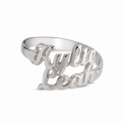 Classic Two Names Ring