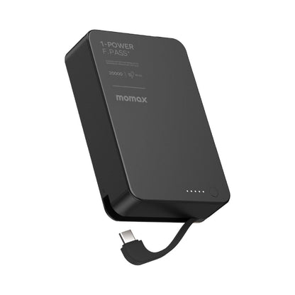 Momax 1-Power F.Pass+ 20000 mAh Power Bank With Built-In Cable & Magnetic Attachment
