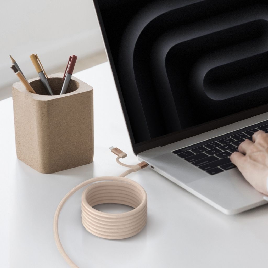 Momax Mag Link 60W USB-C To C & Lightning Magnetic Cable 2M