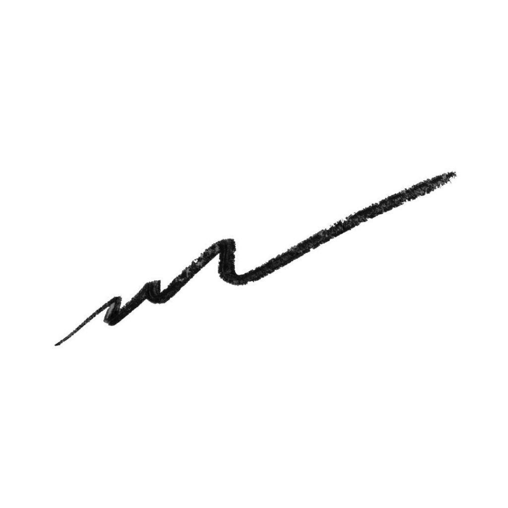 Black signature on a white background