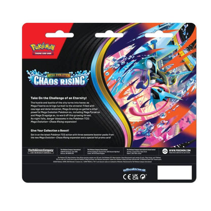 Pokémon TCG: Me04 Chaos Rising 3-Pack Blister Pack