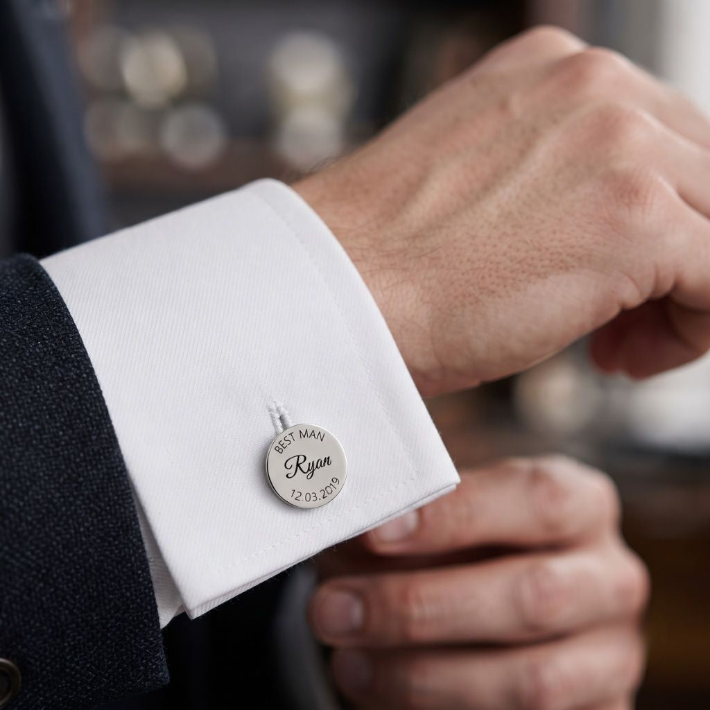 Engraved Name Cufflinks