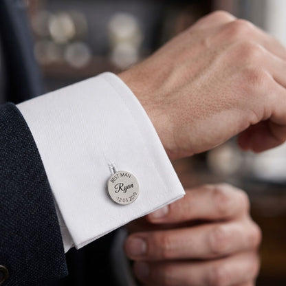 Engraved Name Cufflinks