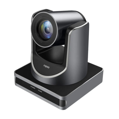 Black video conference camera with 'Nipoo' branding on a white background