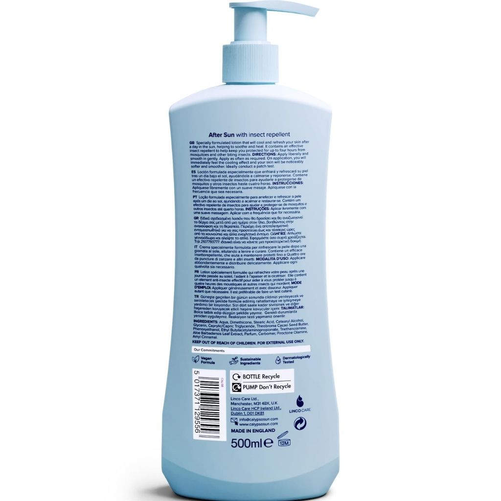 Blue bottle with pump on a white background