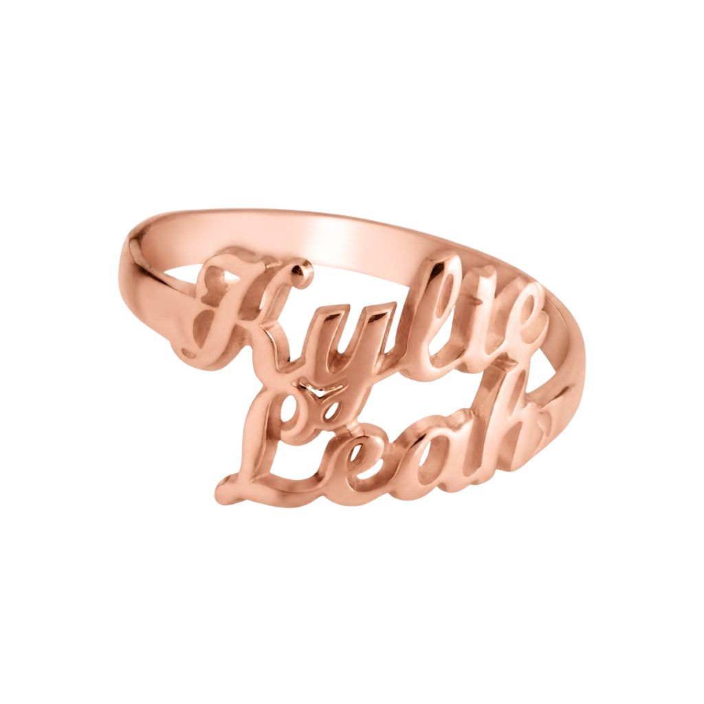 Classic Two Names Ring