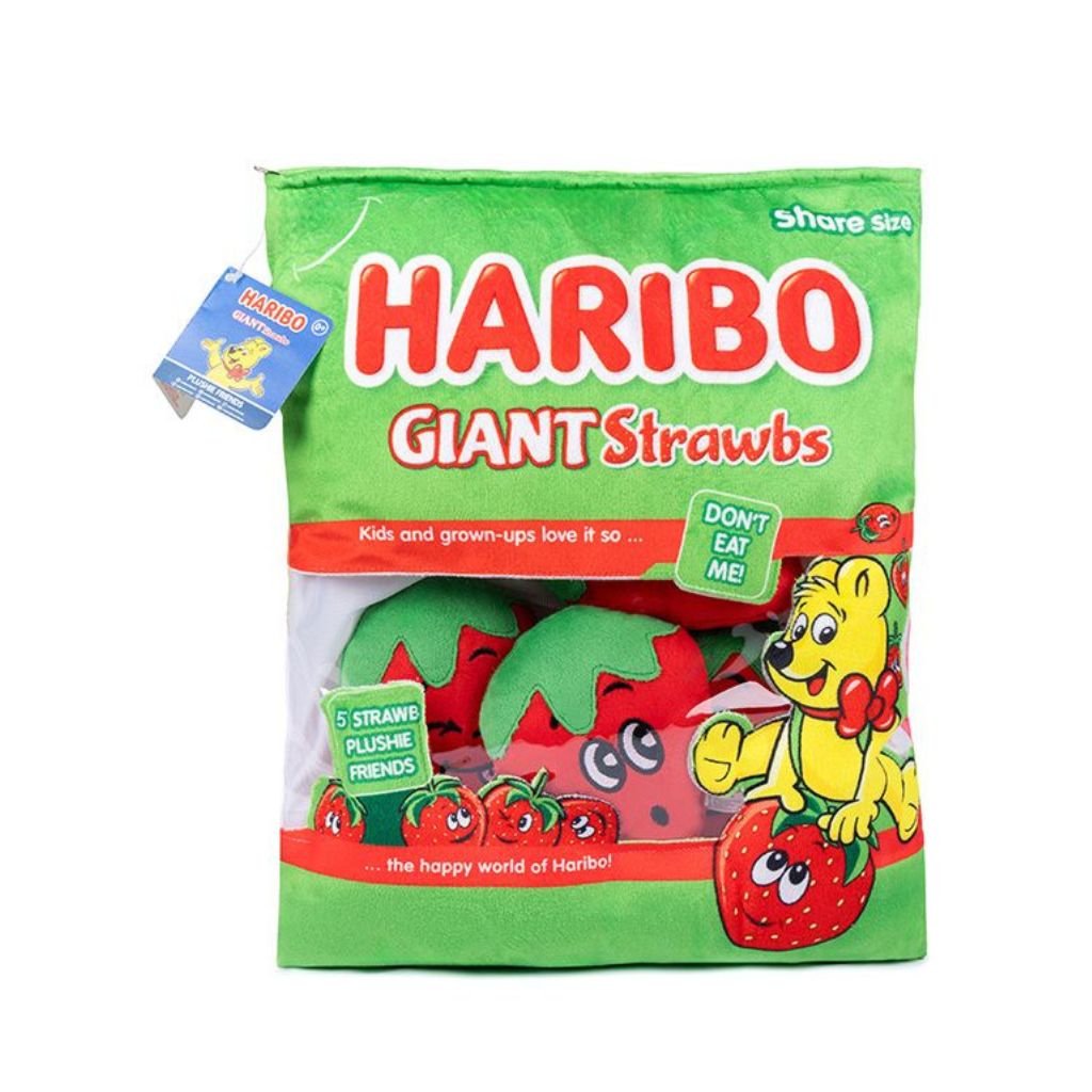 Haribo Plush Snack Bag - Large-Strawbs