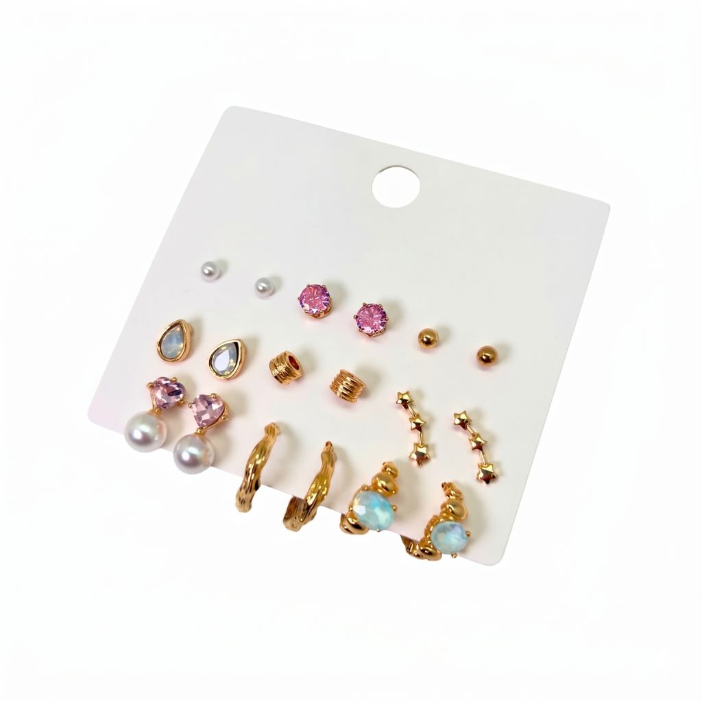 Pastel Glam Earrings Set