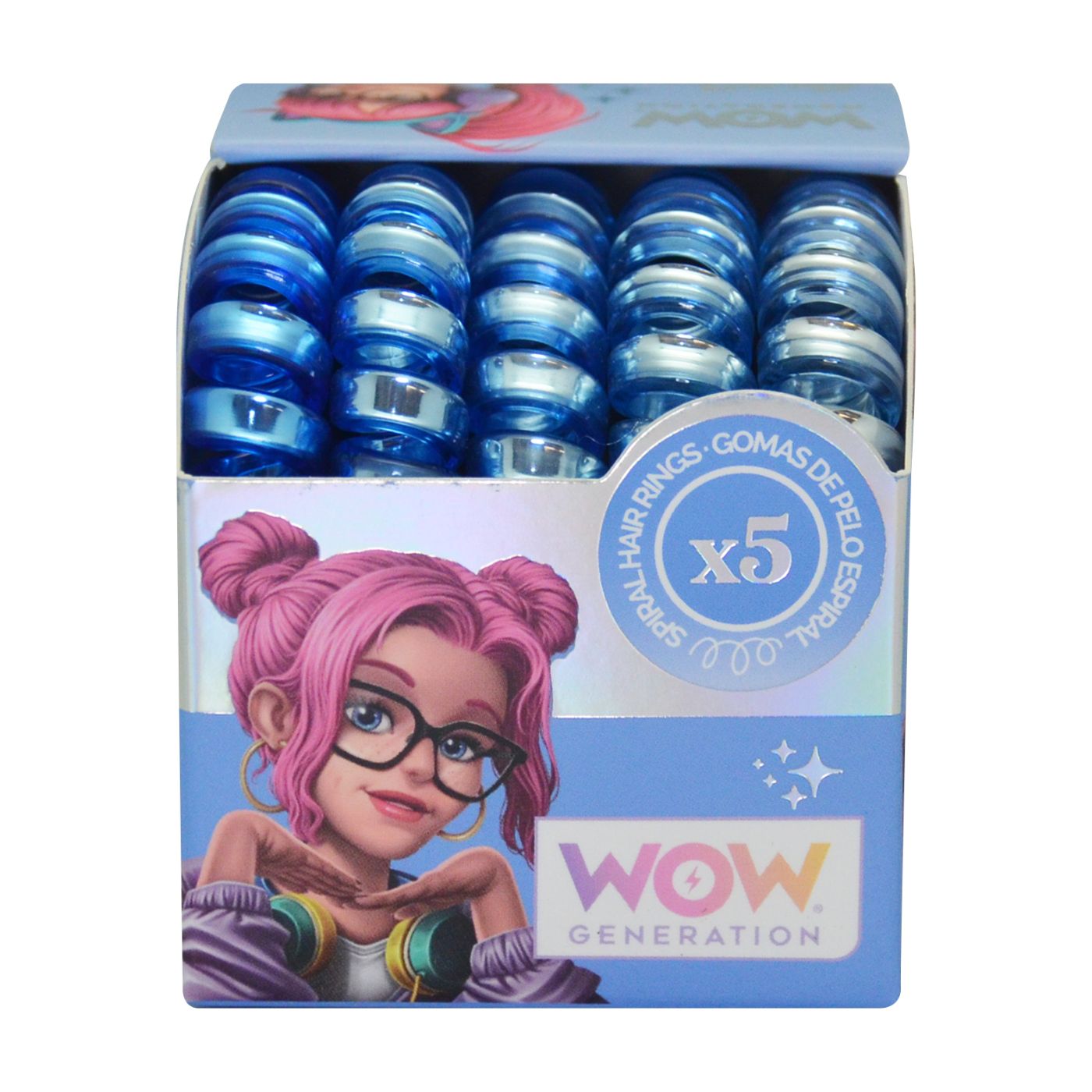 WOW Generation Hair Elastics - Sky Blue