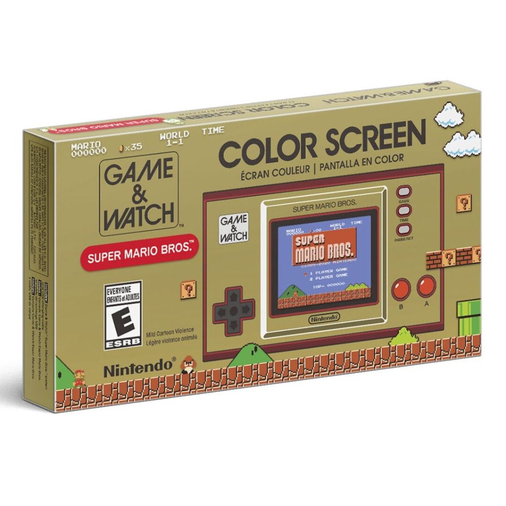 Nintendo Game & Watch Super Mario Bros color screen packaging
