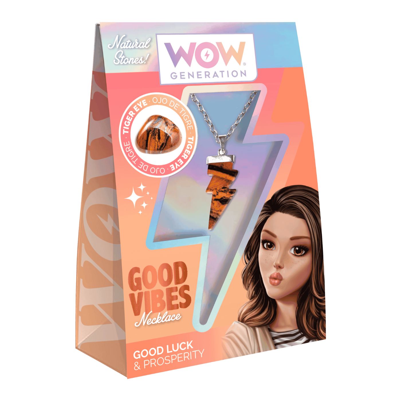 WOW Generation Mood Necklaces - Tiger Eye