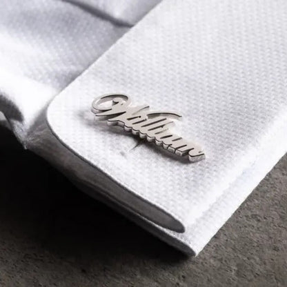 Personalized English Name Cufflinks 