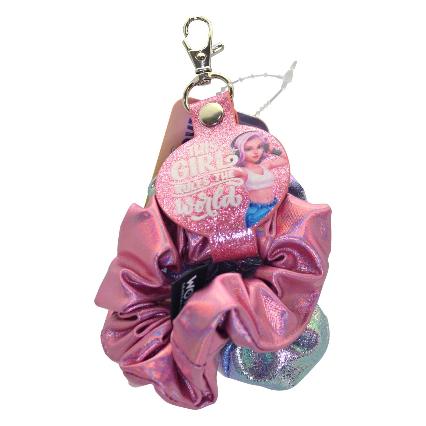 WOW Generation 2 in 1 Scrunchie & Keychain - Purple/ Pink