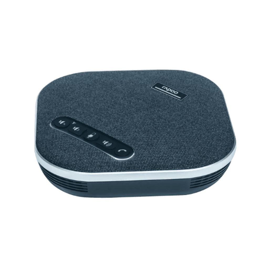 Blue textured electronic device with a brand logo on a white background