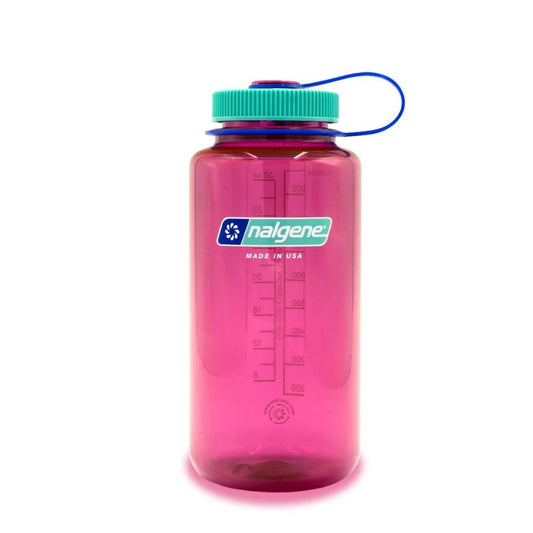 Nalgene Sustain Wide Mouth BPA-Free Leak-Proof Water Bottle - 32oz - Electric Magenta