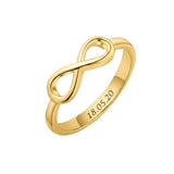Custom Date Engraved Infinity Ring