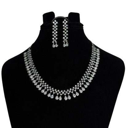 The Lumina Drop Necklace And Earrings Set