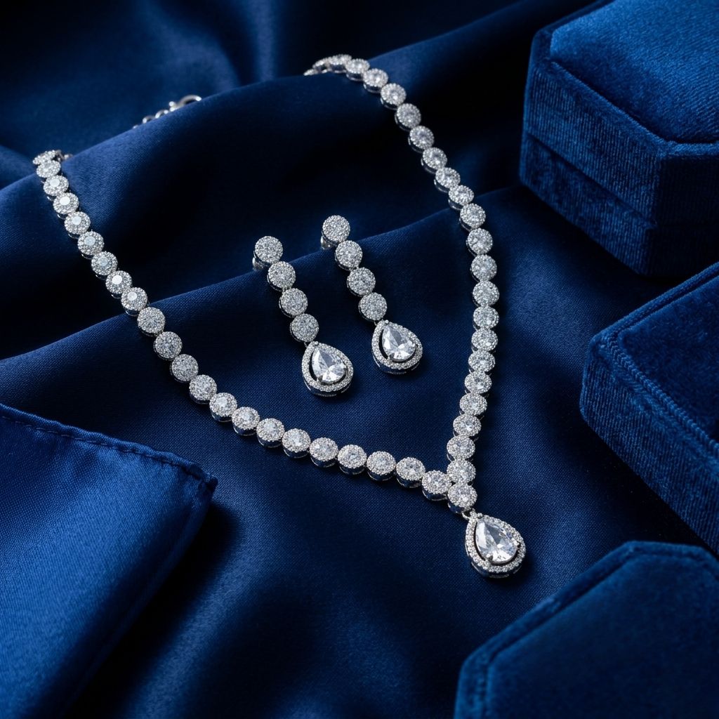Diamond Dream Necklace And Earrings Set