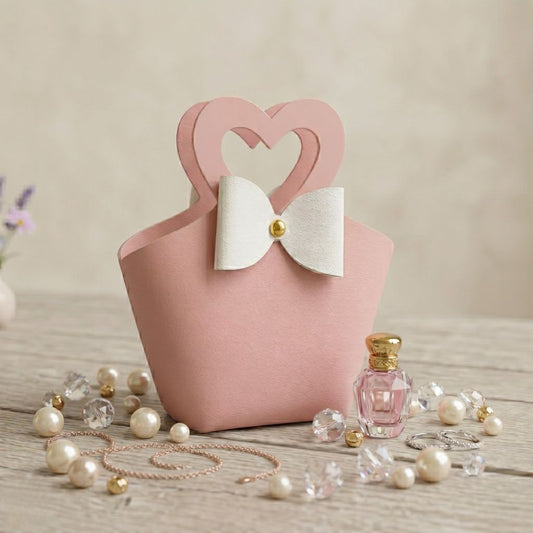 Blush Bow Mini Tote Gift Bag