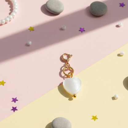 Heart Pearl Charm