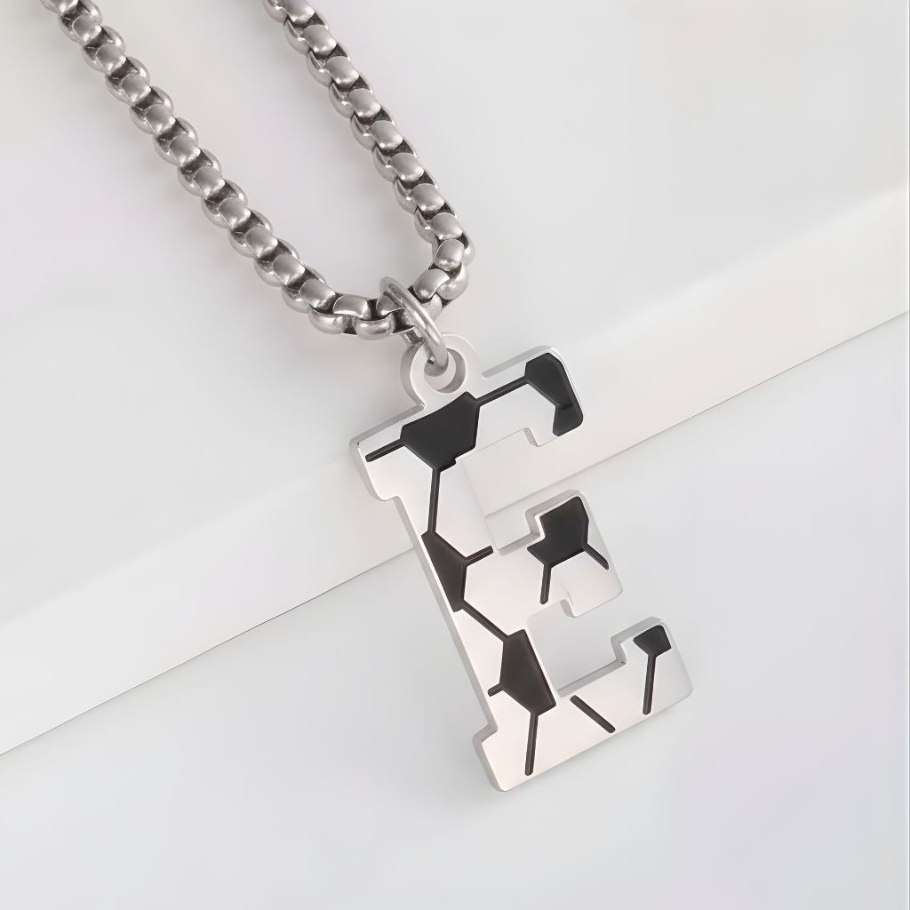 Personalised Soccer Initial Pendant Necklace