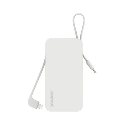 Momax 1-Power Vital+ 10000 mAh Power Bank With Built In Usb-C & Lightning Cable