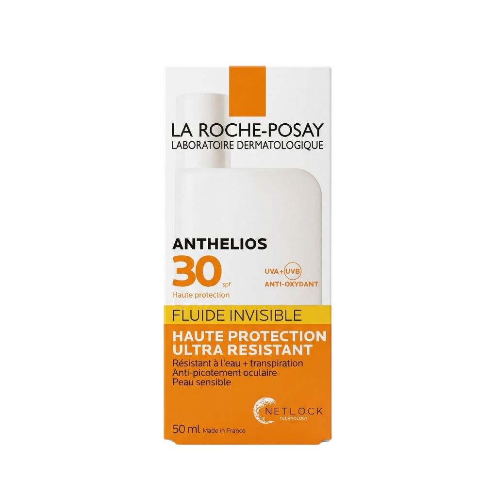 La Roche-Posay Anthelios sunscreen packaging on a white background