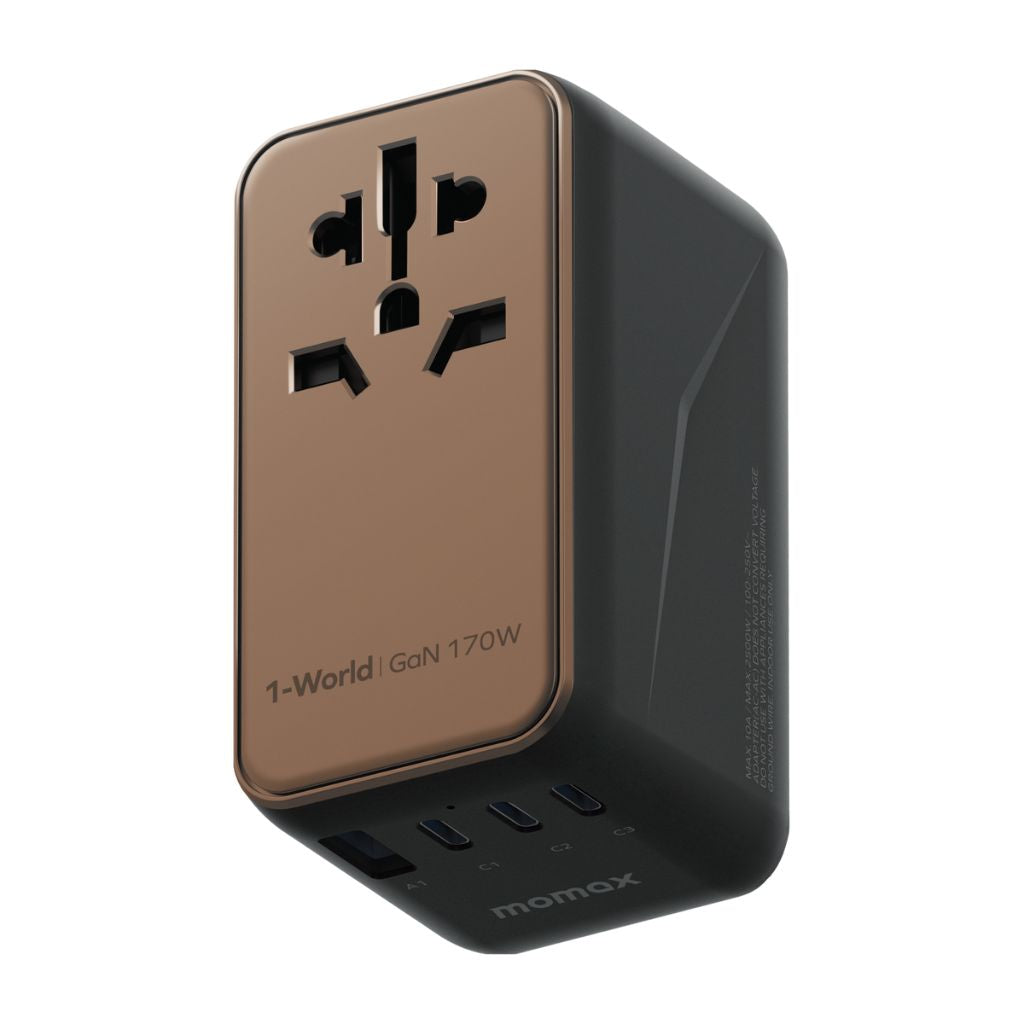 Momax 1-World 170W GaN 4-Port Travel Adaptor