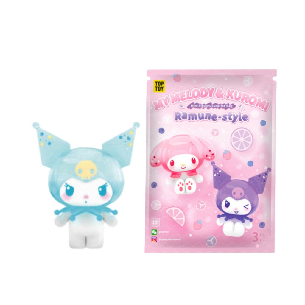 Top Toy My Melody & Kuromi Ramune Style Mini Figures Surprise Bag