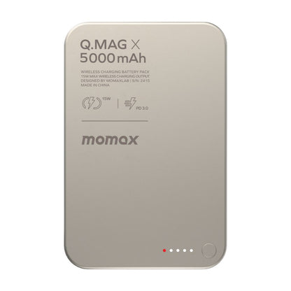 Momax Q.Mag X 5000 mAh Gen2 15W Ultra Slim Magsafe Wireless Power Bank
