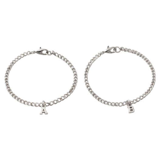 Personalized Initial Bracelet Duo Set