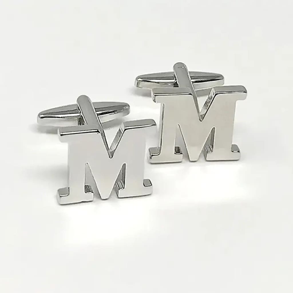 Letter M Cufflink 